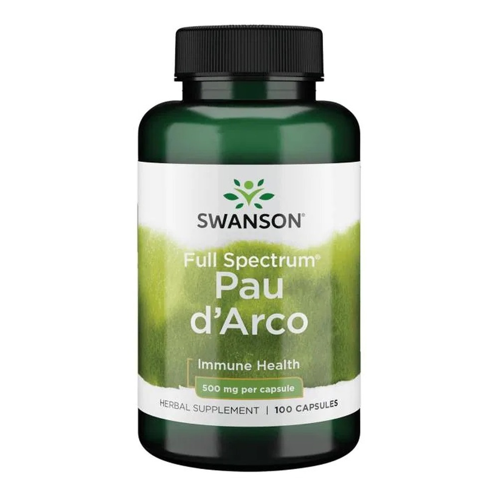 Swanson Full Spectrum Pau d'Arco 500mg 100 Kapsułek
