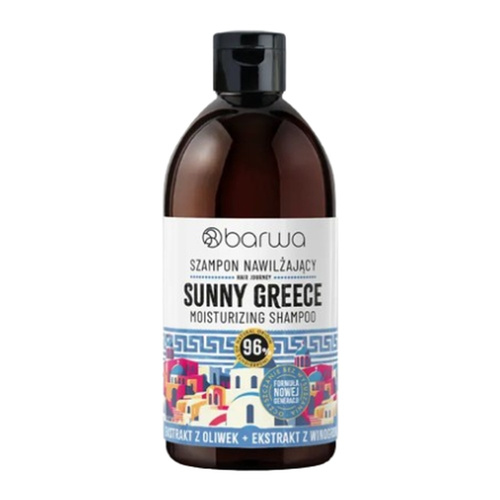 Barwa Hair Journey Sunny Greece Nawilżający Szampon dla Włosów Suchych i Łamliwych 380ml