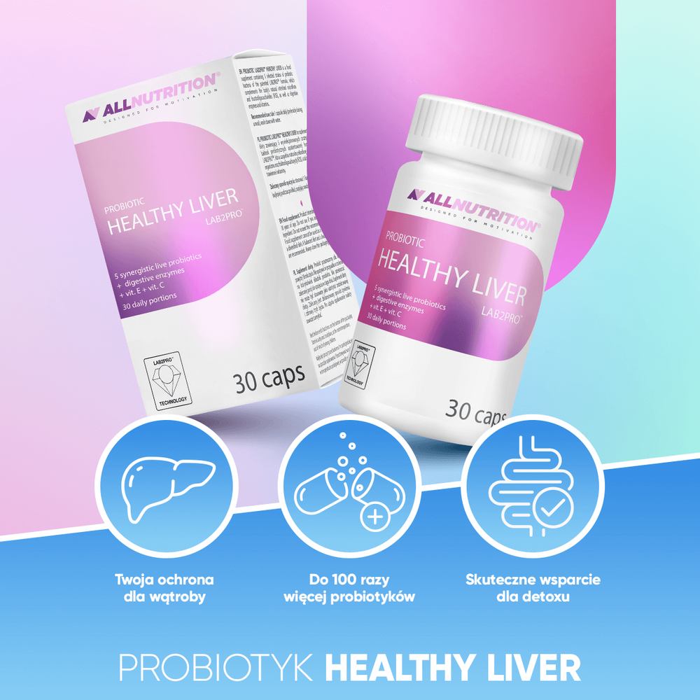 Allnutrition Probiotic Healthy Liver Supports Liver Function 30 Capsules