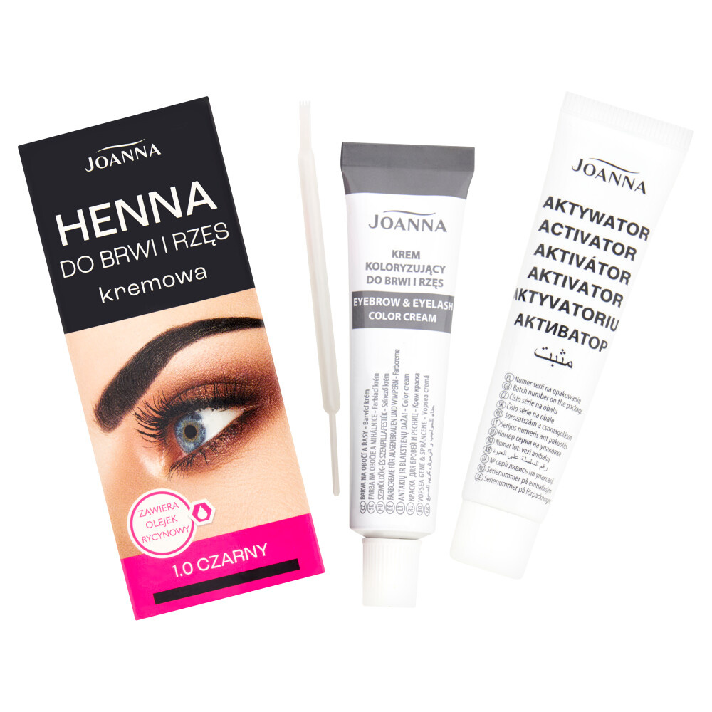 Joanna Henna Cream for Eyebrows and Eyelashes 1.0 Black 15ml