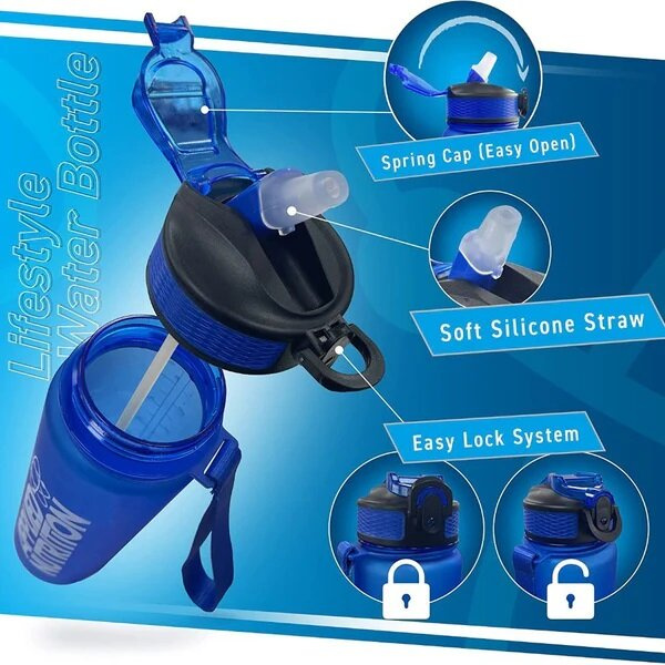 Applied Nutrition Lifestyle Water Bottle Blue 1000 ml