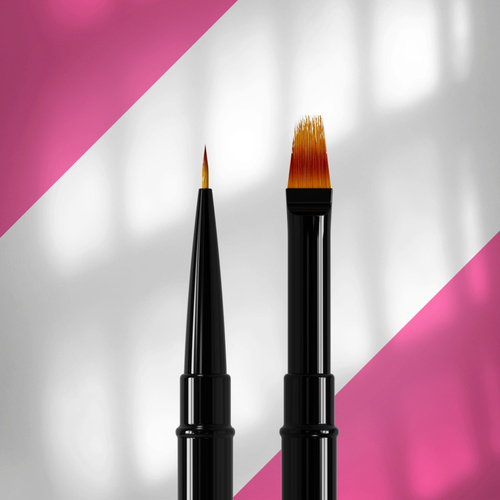 Staleks Pro Expert Double-Ended Liner Nail Art Brush 7 mm Liner And 11 mm Gradient Tip 1pc