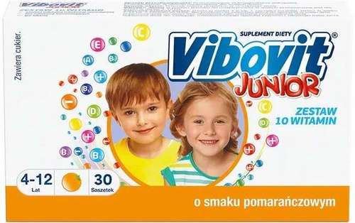 Vibovit Junior Vitamin Complex Orange Ages 4–12 30 Sachets