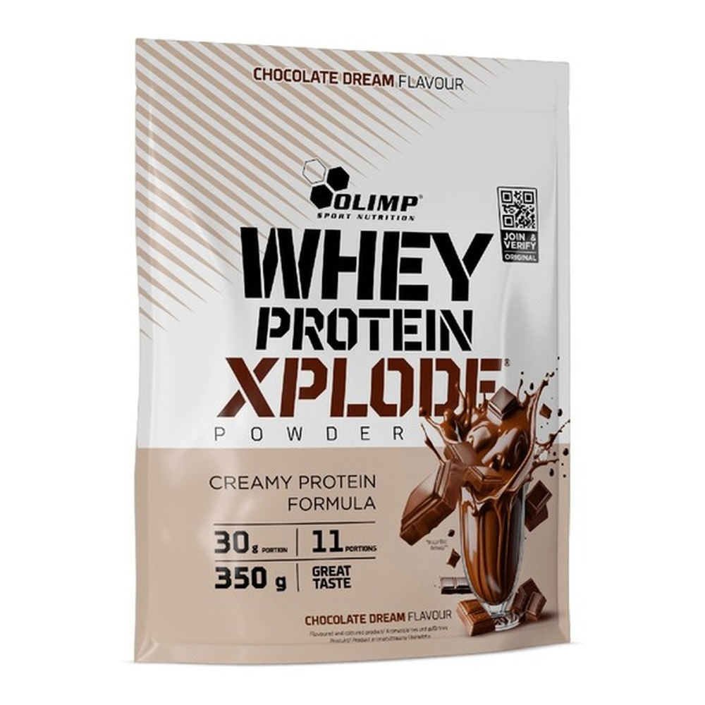 Olimp Nutrition Whey Protein Xplode a Chocolate Flavoured Protein Supplement for Muscle Mass 350g