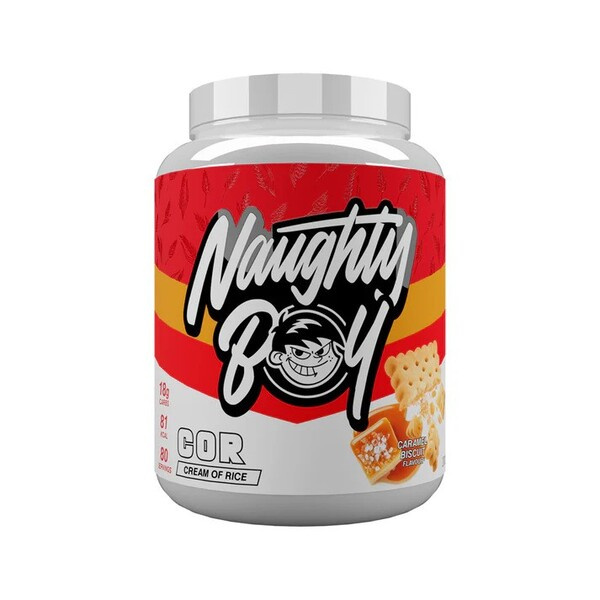 Naughty Boy Cream of Rice Karmelowe Ciasteczko Kleik Ryżowy Na Energię i Wzrost Mięśni 2000g
