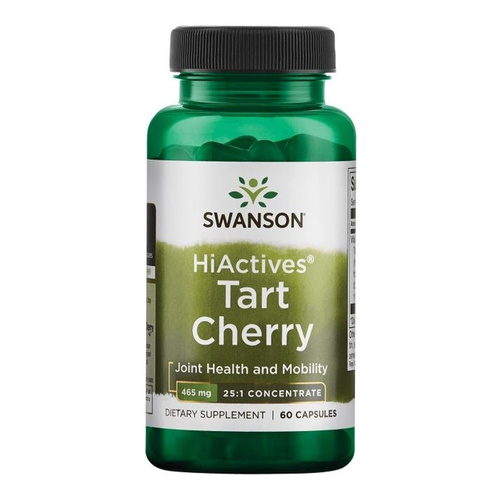 Swanson HiActives Tart Cherry 465mg Wspiera Kondycję Stawów 60 Kapsułek