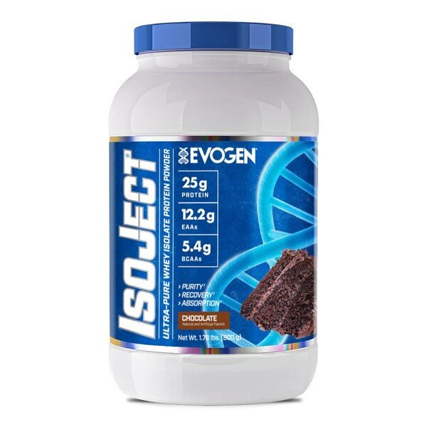 Evogen IsoJect Whey Protein Isolate Chocolate For Muscle Mass Building 800g