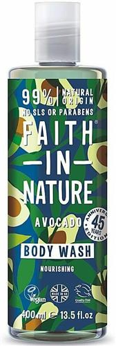 Faith In Nature Nourishing Body Wash Gel with Avocado Oil 400ml