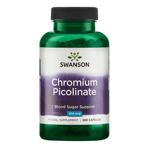 Swanson Chromium Picolinate 200mcg 200 Capsules