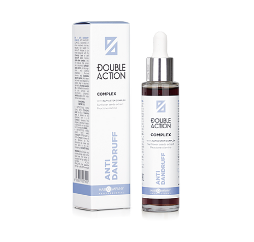 Hair Company Professional Double Action Anti Dandruff Complex Koncentrat Składników Aktywnych dla Skóry z Łupieżem 50ml