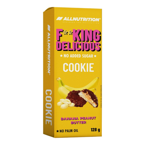 Allnutrition Fitking Delicious Cookie Bananowe z Masłem Orzechowym 128g