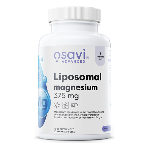 Osavi Liposomal Magnesium magnez liposomalny 375mg 60 kapsułek wegańskich