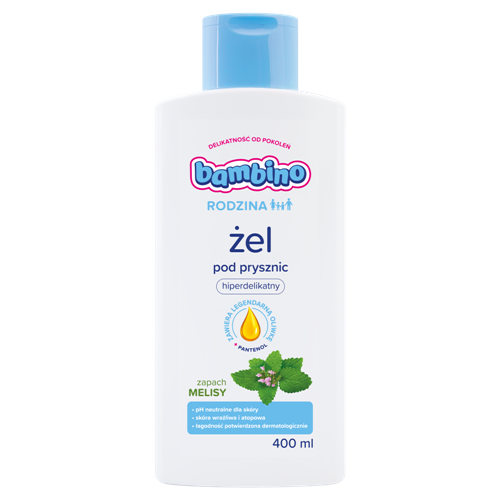 BAMBINO FAMILY Shower gel with the scent of lemon balm, 400 ml