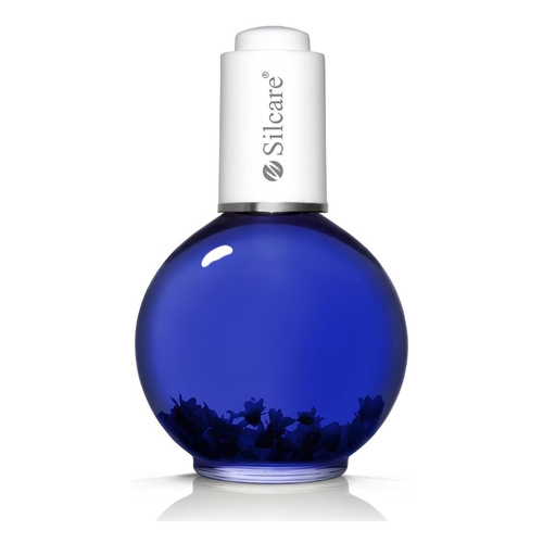 Silcare Garden of Colour olejek do paznokci i skórek Vanilla Sky Blue z kwiatami 75ml