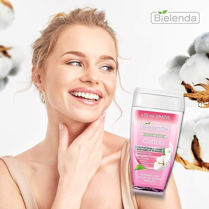 Bielenda Cotton Gentle Double Phase Liquid Make Up Remover 140ml