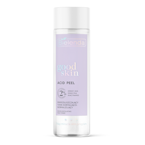 Bielenda Good Skin Acid Peel Micro-Exfoliating Correcting and Normalizing Tonic with AHA PHA Acids 200ml