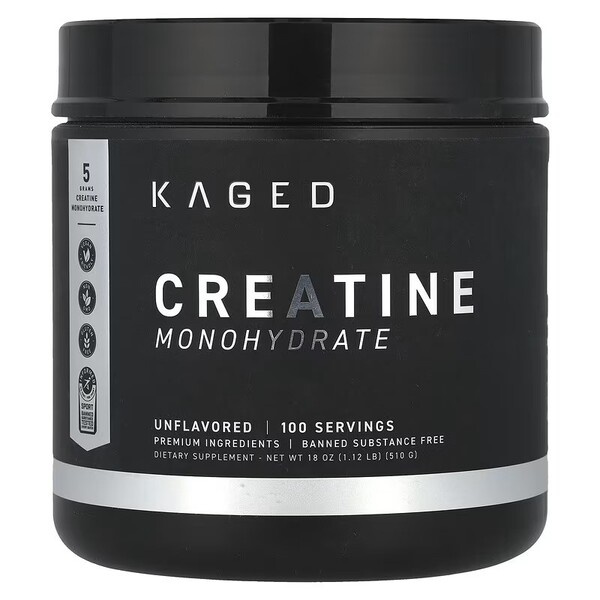 Kaged Muscle Monohydrat Kreatyny w Proszku Na Budowę Masy Mięśniowej i Siłę 510g