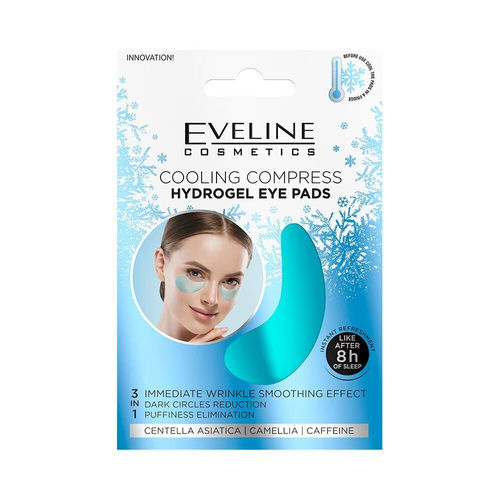 Eveline Ice Cooling Compress Hydrogel Smoothing Wrinkles Eye Pads 3in1