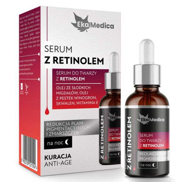 EkaMedica Anti- Age Lekkie Serum Olejowe z Retinolem na Noc 20ml