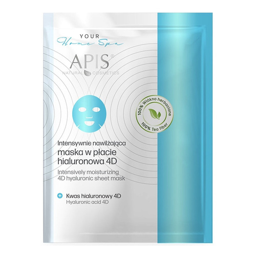 Apis Intensively Moisturizing Hyaluronic 4D Sheet Mask for Dry and Dehydrated Skin 20g