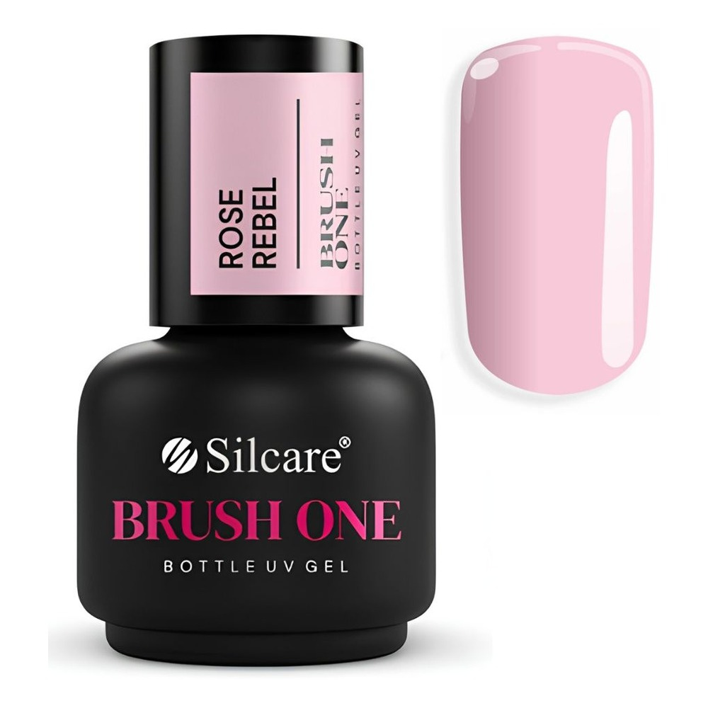 Silcare Brush One Bottle Gel Builder Nail Gel Rose Rebel 15g