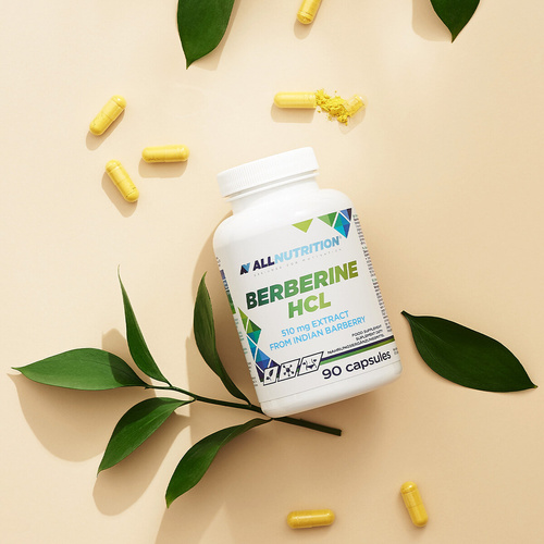 Allnutrition Berberine HCl 510mg Extract from Indian Barberry Ekstrakt z Berberysu Indyjskiego 90 Kapsułek
