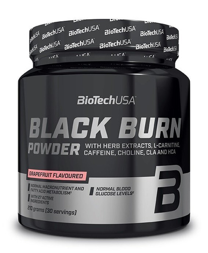 BioTechUSA Black Burn Powder Passion Fruit Thermogenic Formula for Weight Management 210g