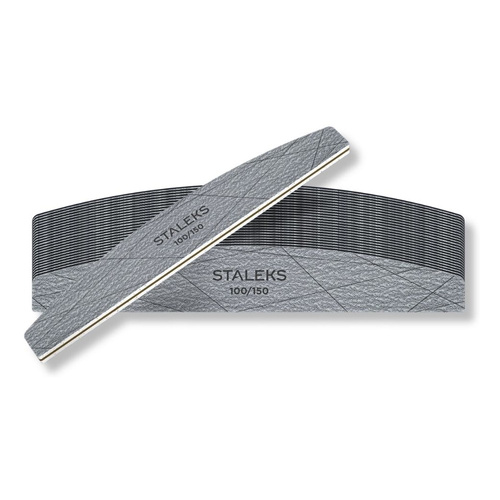 Staleks Smart 40 mineralne pilniki do paznokci w kształcie półksiężyca 100/150 25 szt.