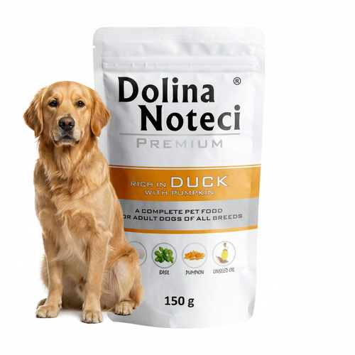 Dolina Noteci Premium Mokra Karma dla Psa z Kaczką i Dynią dla Dorosłych Psów Wszystkich Ras 150g