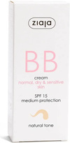 Ziaja BB Aktywny Krem na Niedoskonałości dla Skóry Normalnej Suchej i Wrażliwej Odcień Naturalny SPF15 50ml