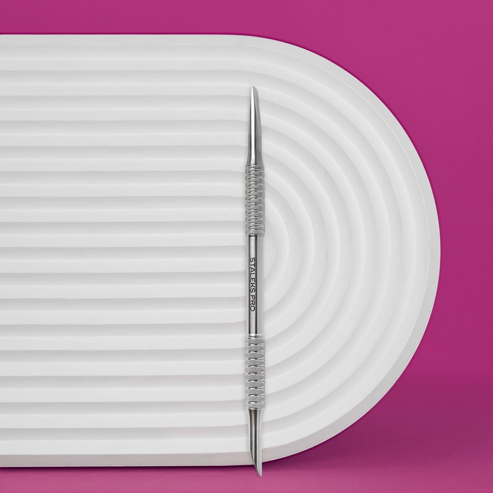 Staleks Pro Expert 90 Type 5 Manicure Pusher Slant And Straight Ends 140mm