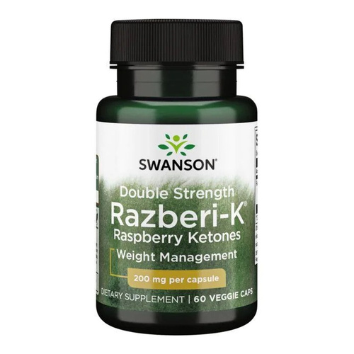 Swanson Double Strength Razberi-K 200mg 60 Capsules