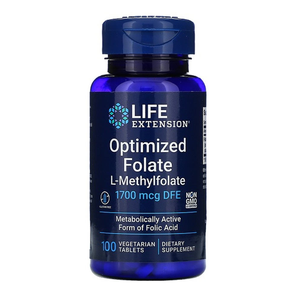 Optimized Folate, 1700mcg - 100 vegetarian tabs