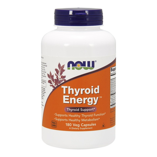NOW Foods Thyroid Energy For Thyroid Support and Metabolism 180 Vcaps