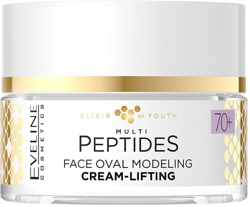 Eveline Elixir Of Youth Multi Peptydy Modelujący Owal Twarzy Krem-Lifting dla Skóry Dojrzałej 70+ 50ml