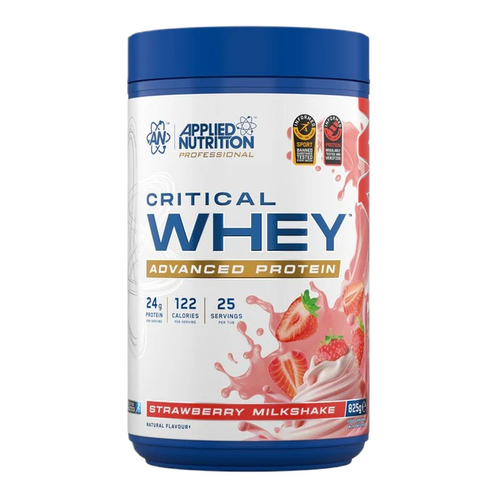 Applied Nutrition Critical Whey, Strawberry Milkshake 825g