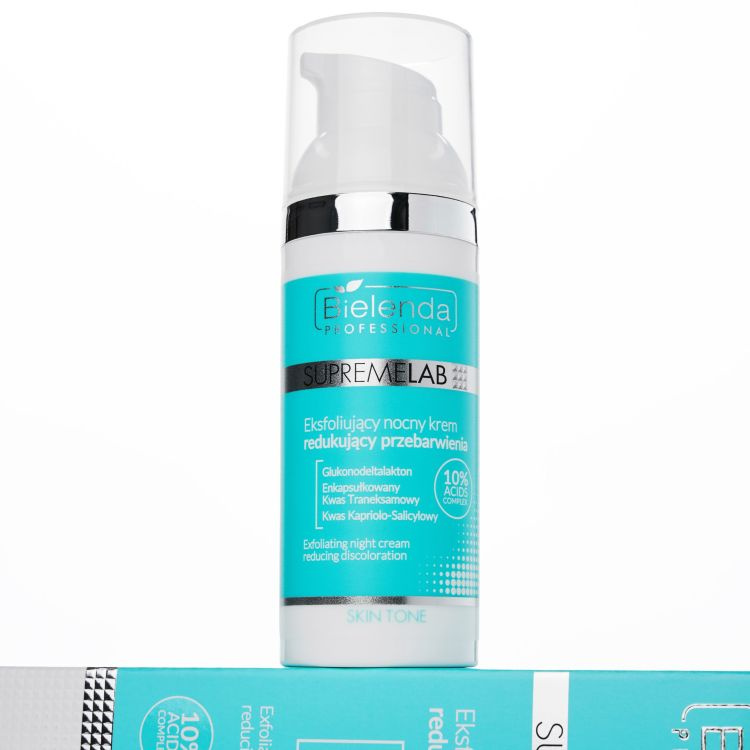 Bielenda Professional Supremelab Exfoliating Night Cream to Reduce Hyperpigmentation 50ml
