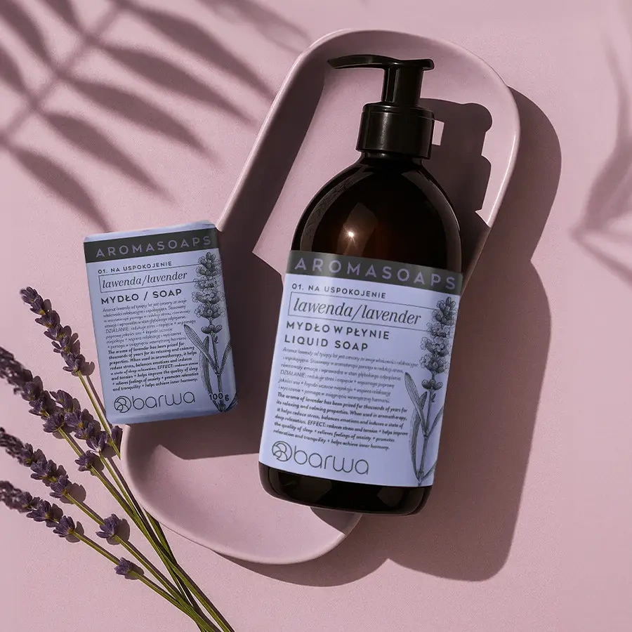 Barwa Aroma Soaps Calming Lavender Bar Soap for Everyday Use 100g