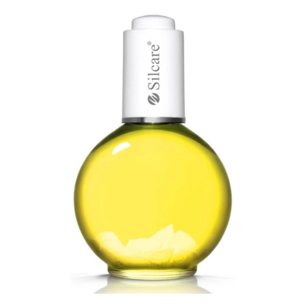Silcare Garden of Colour Lemon Yellow Nail & Cuticle Oil with Shells 75ml