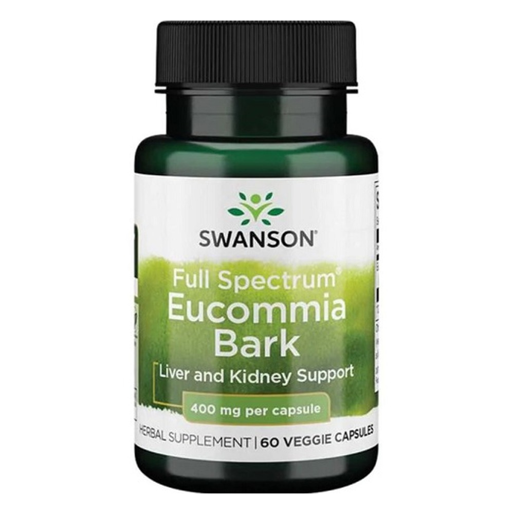 Swanson Full Spectrum Eucommia Bark 400mg 60 Kapsułek