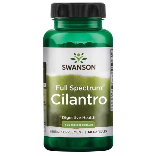 Swanson Full Spectrum Cilantro 425mg Kolendra Siewna 60 Kapsułek