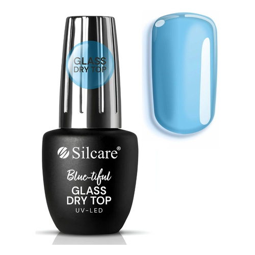 Silcare Glass Dry Top półtransparentny top hybrydowy Blue-Tiful 9ml