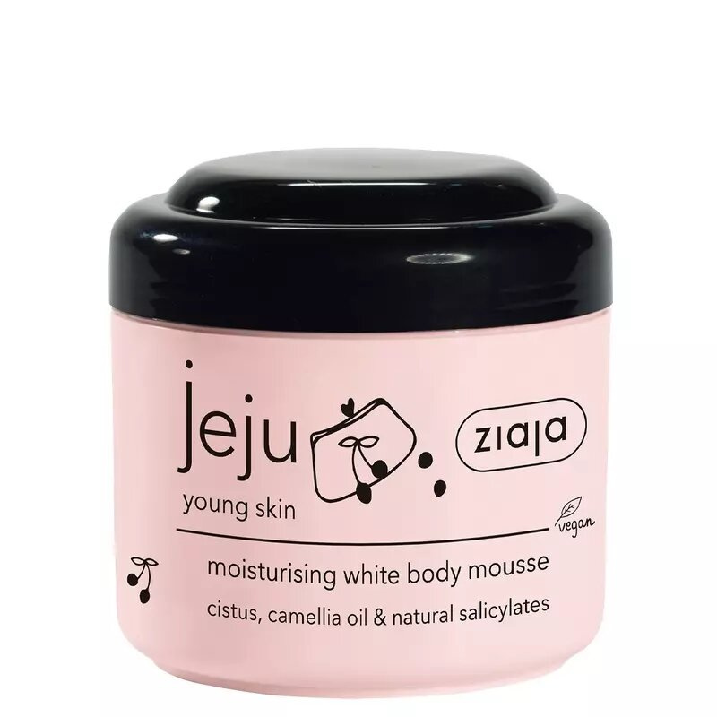 Ziaja Jeju Young Skin Aktywnie Nawilżający Biały Mus do Ciała z Nutą Mango Kokosa i Papai 200ml