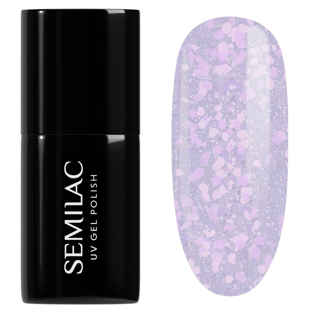 Semilac Crushed Ice Lakier Hybrydowy 492 Icy Lavender Bliss 7ml