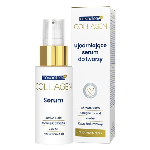 NovaClear Collagen Ujędrniające Serum do Twarzy z Kawiorem i Kwasem Hialuronowym 30ml
