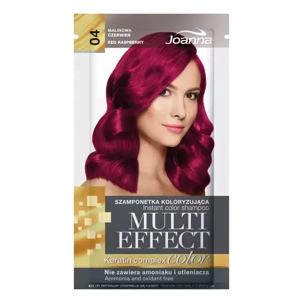 JOANNA MULTI COLOR Temporary hair DYE / 004 / coloring Raspberry red 1pc