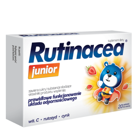 Rutinacea Junior for Children over 3 Years of Age Immunity 20 Tablets Best Before 30.11.26