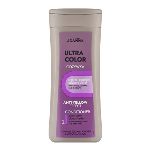 Joanna Ultra Color Conditioner Enhancing Hair Color Shades of Silver and Ash Blonde 200ml