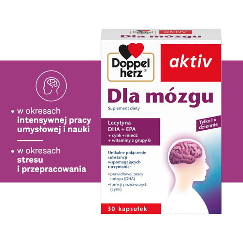 Doppelherz Aktiv dla Mózgu Wsparcie Pamięci 30 Kapsułek