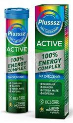 Polski Lek S.A. Plusssz Active 100% Energy Guarana + Kofeina + Magnez 20 Tabletek Musujących